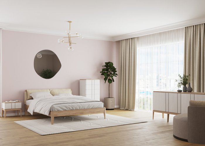 Кровать Line 160х200 бежевого цвета - лучшие Кровати для спальни в INMYROOM