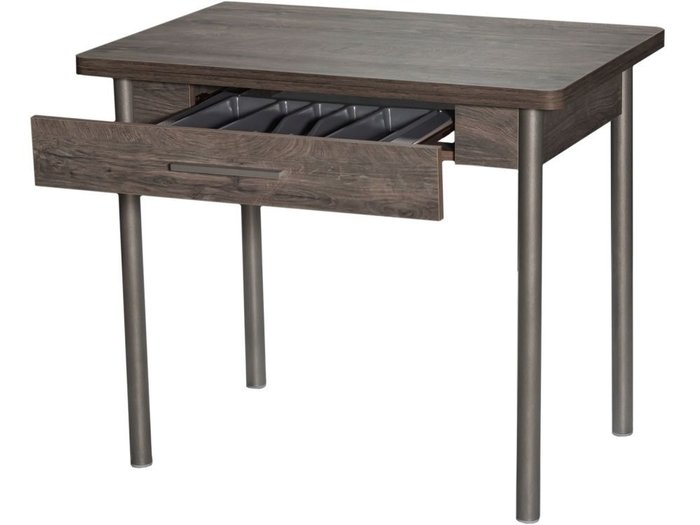 Стол раздвижной серо-коричневого цвета - лучшие Обеденные столы в INMYROOM