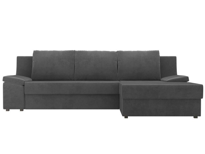 Угловой диван-кровать Челси серого цвета - купить Угловые диваны по цене 50990.0