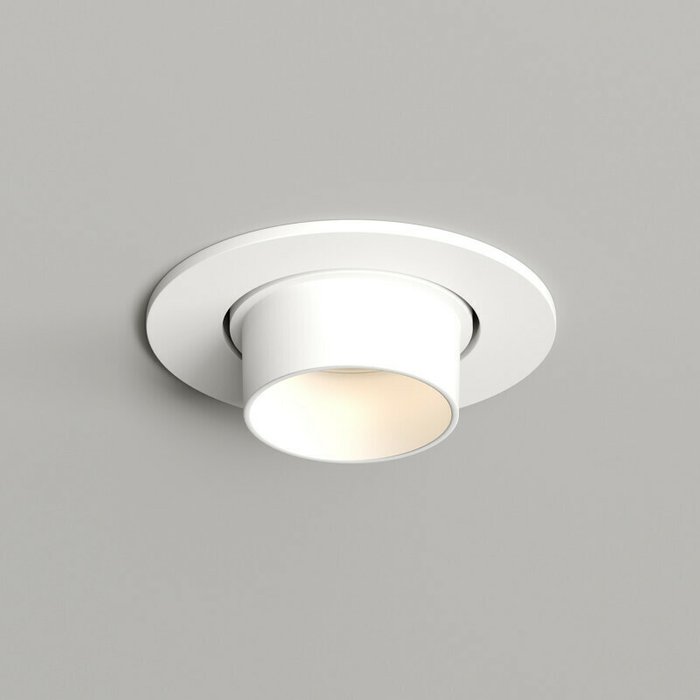 Встраиваемый светильник Rond DK3120-WH (пластик, цвет белый)