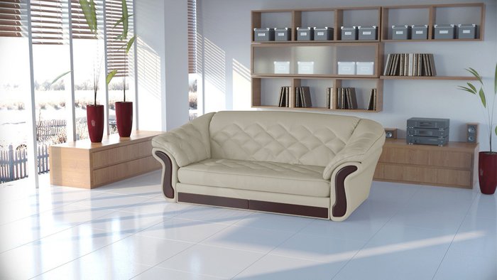 Диван-кровать Арес XL бежевого цвета  - лучшие Прямые диваны в INMYROOM