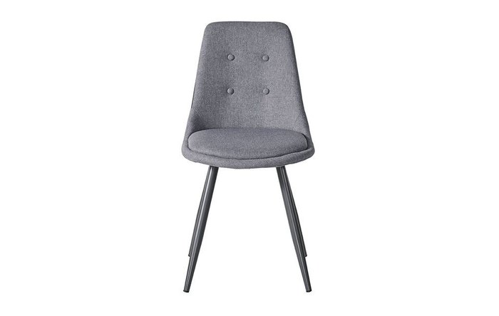 Стул мягкий серо-черного цвета - лучшие Обеденные стулья в INMYROOM