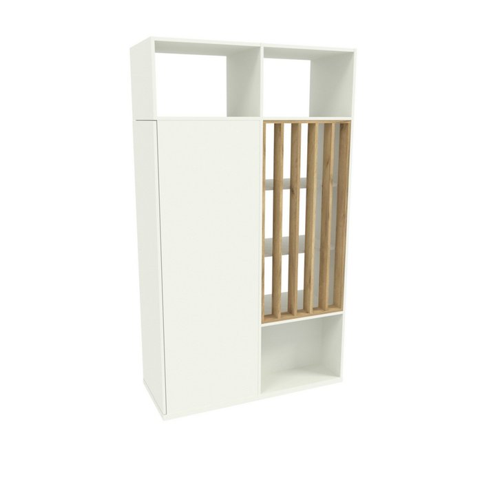 Перегородка-шкаф Разделение П3110.2 светло-серого цвета - лучшие Стеллажи в INMYROOM Перегородка-шкаф Разделение П3110.2 светло-серого цвета - лучшие Стеллажи в INMYROOM