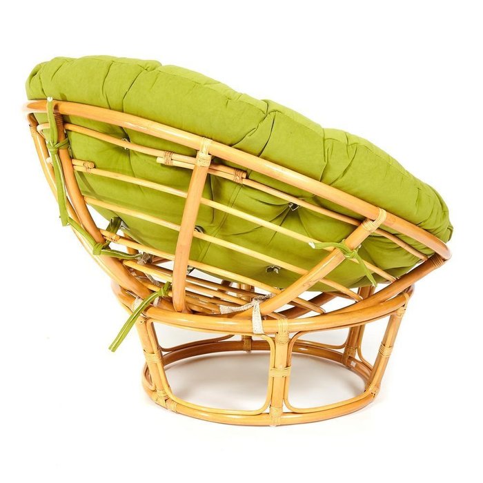 Кресло Papasan Honey с подушкой оливкового цвета - купить Садовые кресла по цене 19680.0