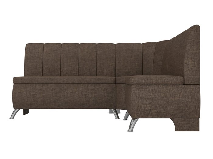 Кухонный угловой диван Кантри коричневого цвета - купить Угловые диваны по цене 23990.0