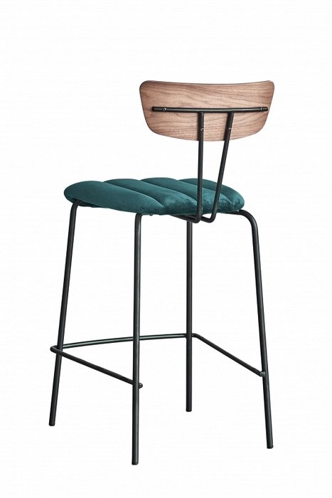 Полубарный стул Apel с зеленым сидением - лучшие Барные стулья в INMYROOM