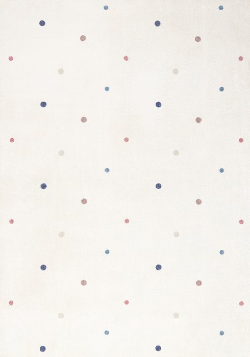 Ковер Soft dots 80x150 белого цвета
