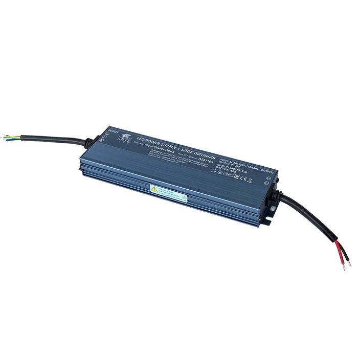 Блок питания 24V 150W 6.25А для светодиодных лент Arte Lamp AQUA A241105 Блок питания 24V 150W 6.25А для светодиодных лент Arte Lamp AQUA A241105