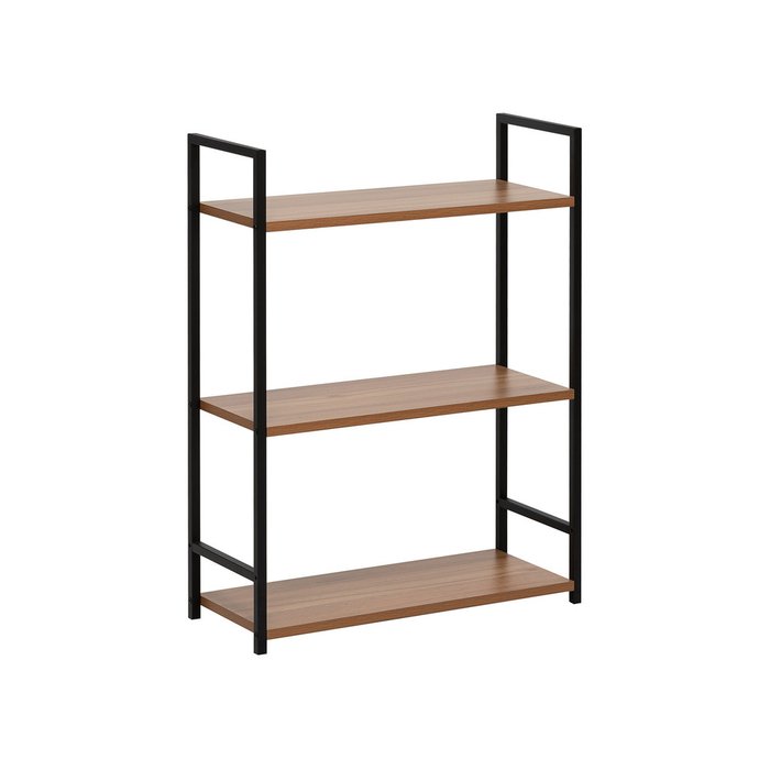 Стеллаж Стилвуд 23 черно-коричневого цвета - лучшие Стеллажи в INMYROOM