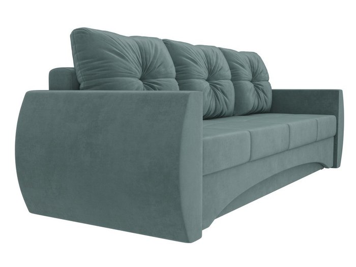 Прямой диван-кровать Сатурн темно-бирюзового цвета - лучшие Прямые диваны в INMYROOM
