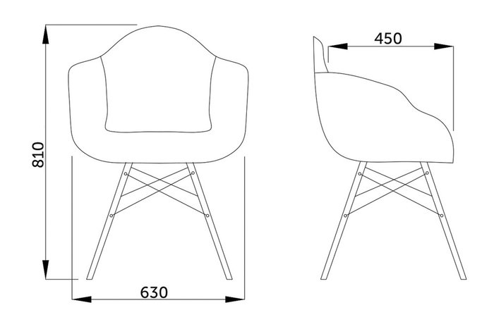 Стул с подлокотниками Kord белого цвета - купить Обеденные стулья по цене 8610.0