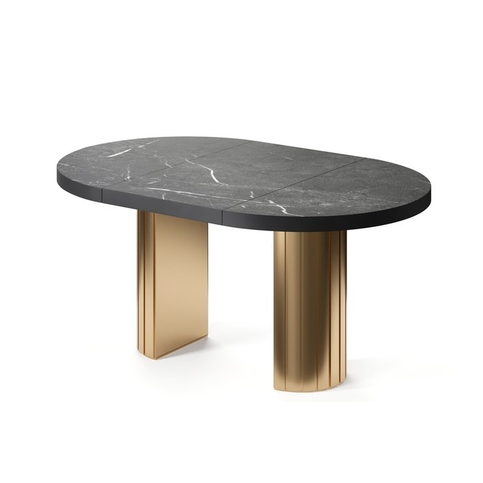 Обеденный стол раздвижной Турейс на золотом основании - купить Обеденные столы по цене 136160.0