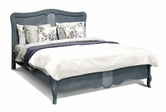 Кровать Katrin 180x200 серого цвета