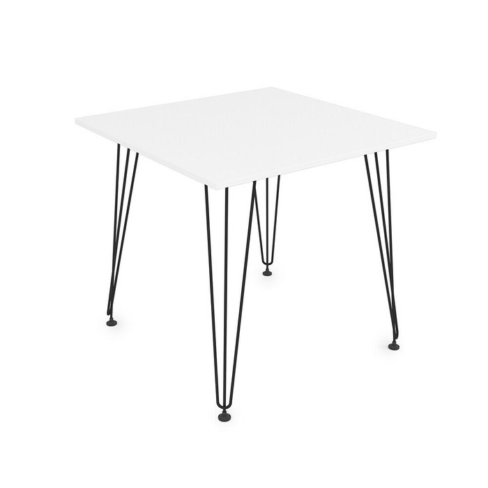 Обеденный стол Elegant 80х80 белого цвета