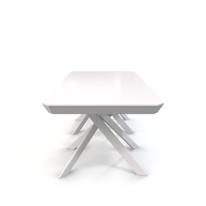 Раздвижной обеденный стол Bezzo L белого цвета - купить Обеденные столы по цене 134953.0