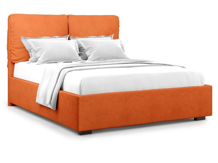 Кровать Trazimeno с подъемным механизмом 140х200 оранжевого цвета