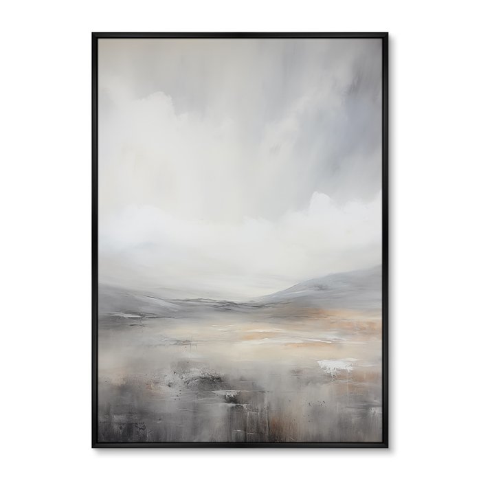 Набор из двух репродукций картин Landscape Collection, Grey foothills, 2024г. - лучшие Картины в INMYROOM