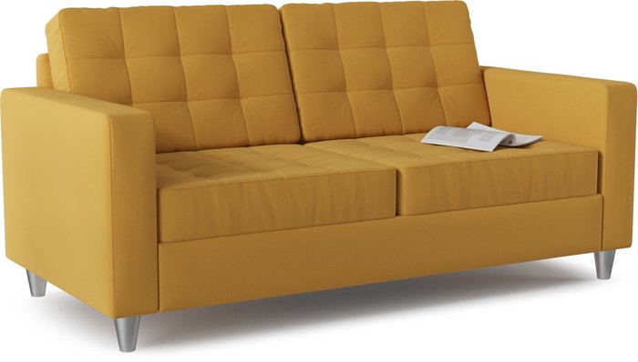 Диван-кровать Камелот Yellow горчичного цвета