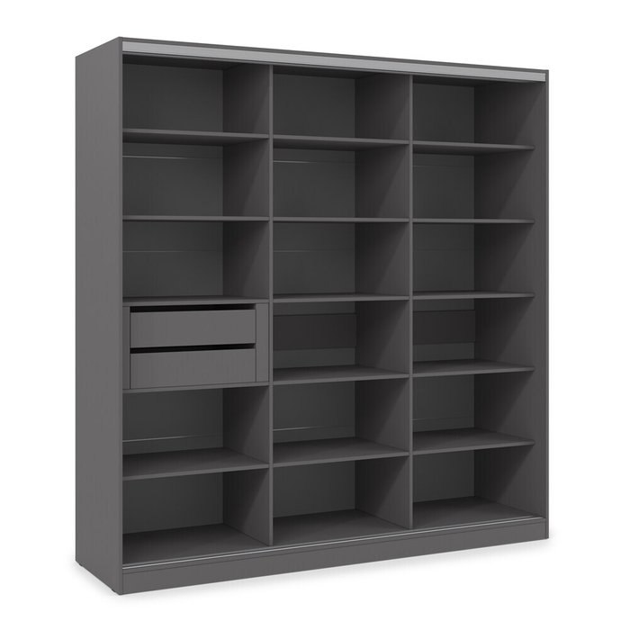 Шкаф-купе Comfort 24.8 темно-серого цвета - купить Шкафы-купе по цене 107202 Шкаф-купе Comfort 24.8 темно-серого цвета - купить Шкафы-купе по цене 107202