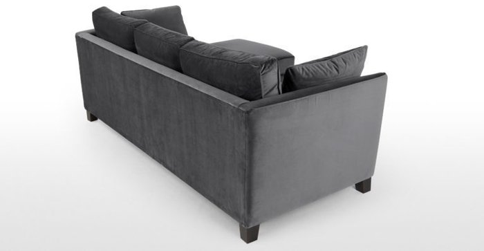 Угловой диван Wolsly серого цвета - лучшие Угловые диваны в INMYROOM