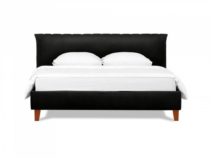 Кровать Queen Anastasia L 160х200 черного цвета - купить Кровати для спальни по цене 59760.0