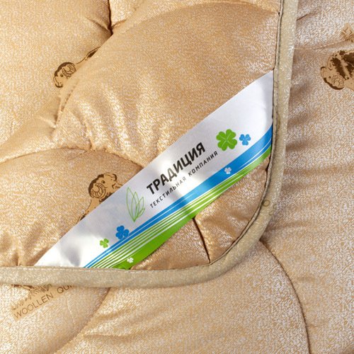 Одеяло ОВЕЧЬЯ ШЕРСТЬ 300 гр. 'Стандарт' евро, тик ПЭ с серебристым напылением - купить Одеяла по цене 2849