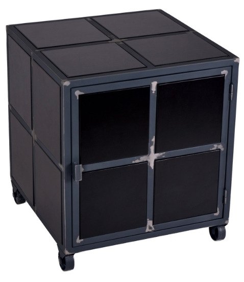 Тумба в форме куба черная - купить Прикроватные тумбы по цене 45770.0