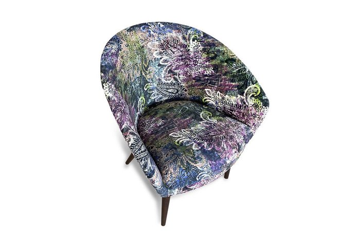 Кресло Тиана фиолетового цвета - купить Интерьерные кресла по цене 20085.0