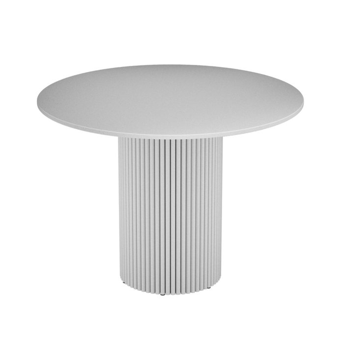 Обеденный стол Trubis Wood L 100 белого цвета