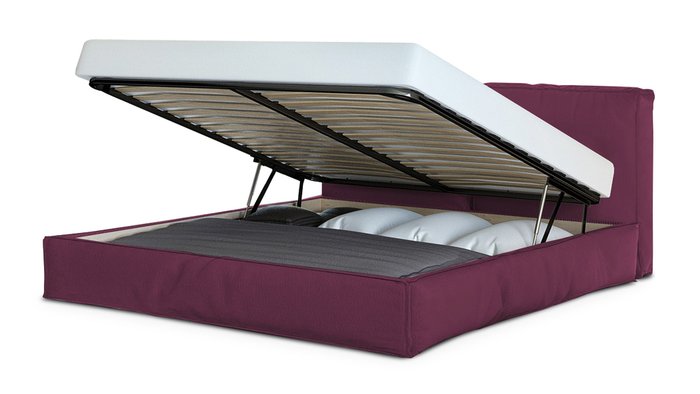 Кровать Латона 200х200 фиолетового цвета - купить Кровати для спальни по цене 67100.0