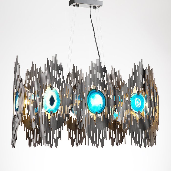 Подвесной светильник Boho с металлическим плафоном черного цвета - лучшие Подвесные люстры в INMYROOM