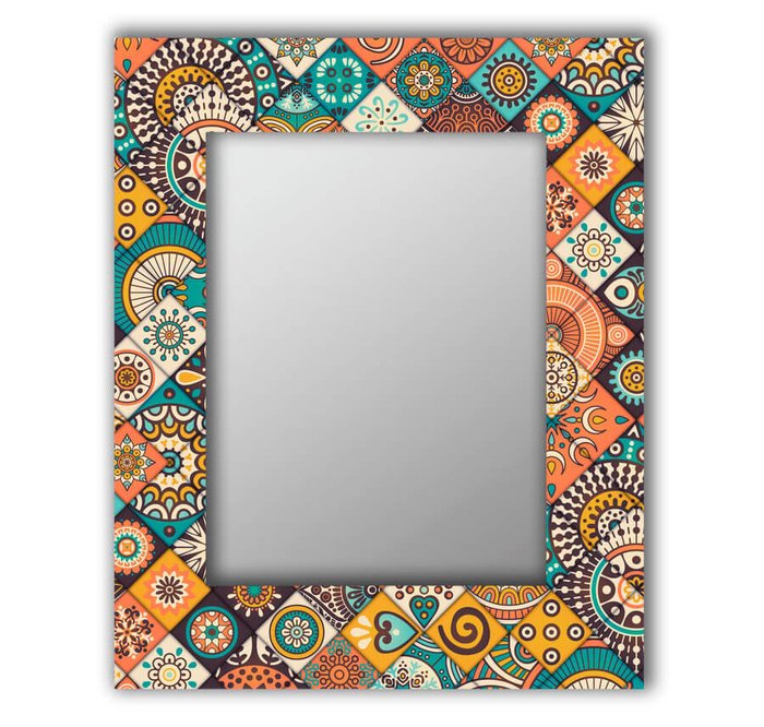 Настенное зеркало Индийская плитка 50х55