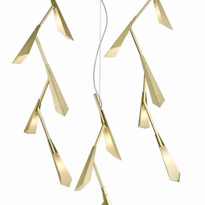 Подвесной светильник золотого цвета - купить Подвесные люстры по цене 82550.0