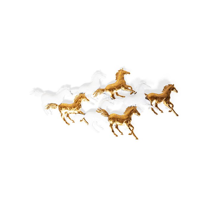 Панно настенное Felicity Horses золотого цвета