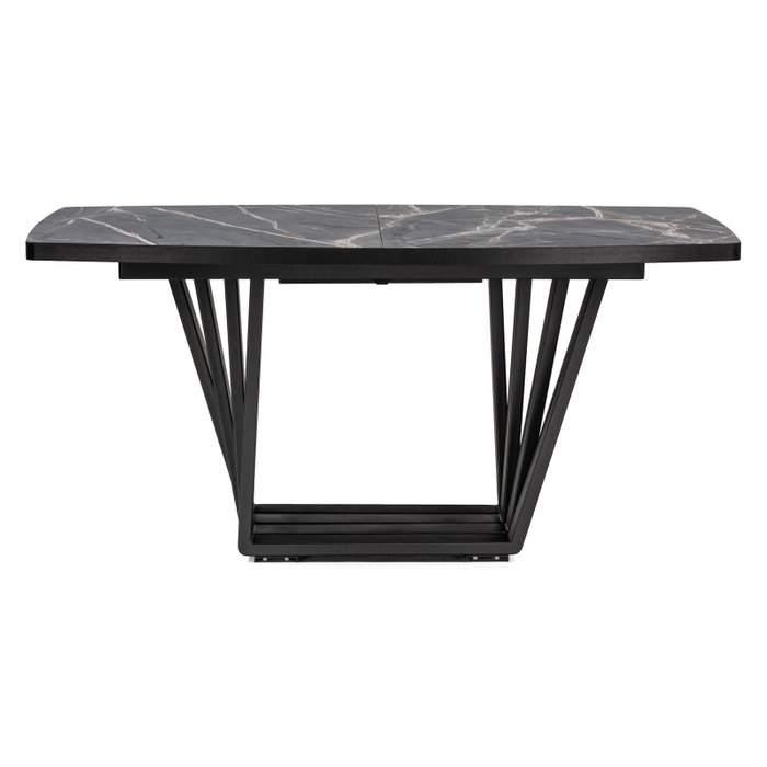 Раздвижной обеденный стол Эудес черного цвета - купить Обеденные столы по цене 27690.0
