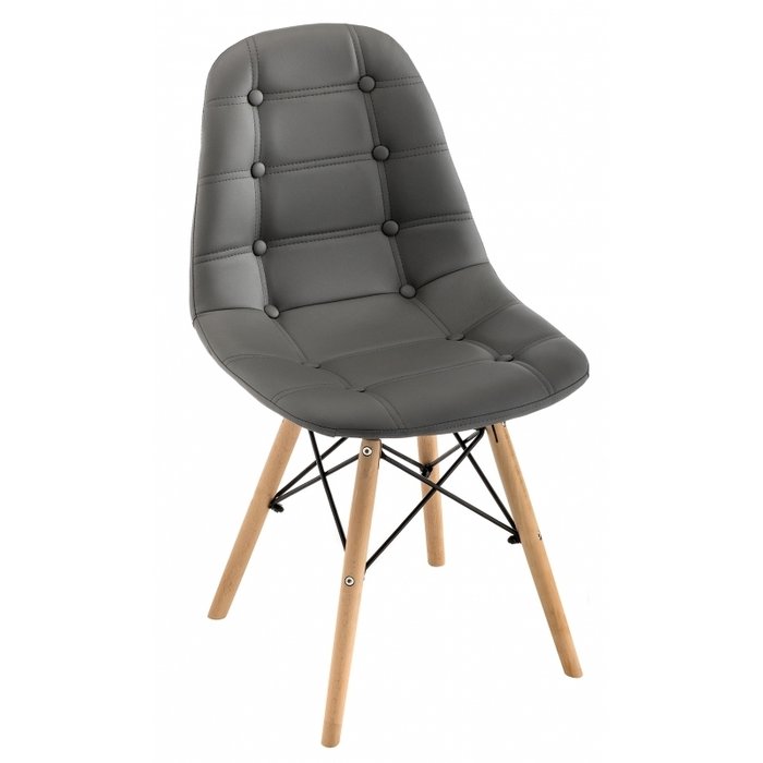 Обеденный стул Kvadro серого цвета - купить Обеденные стулья по цене 3750.0