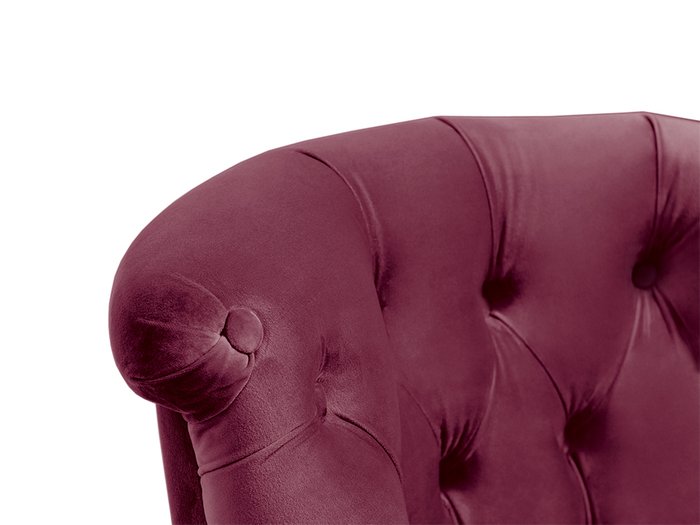Кресло Visconte бордового цвета на черных ножках - лучшие Интерьерные кресла в INMYROOM