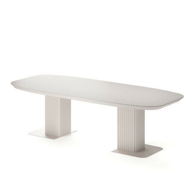 Раздвижной обеденный стол Гиртаб S бежевого цвета - лучшие Обеденные столы в INMYROOM