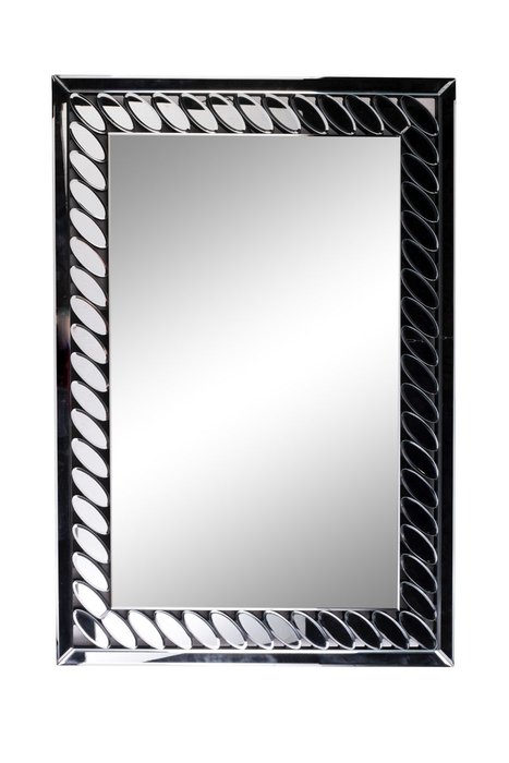 Настенное зеркало 70х101 в раме со вставками 