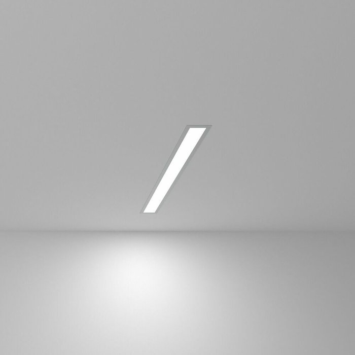 Линейный светодиодный встраиваемый светильник 53см 10Вт 6500К серебряный 101-300-53 Grand