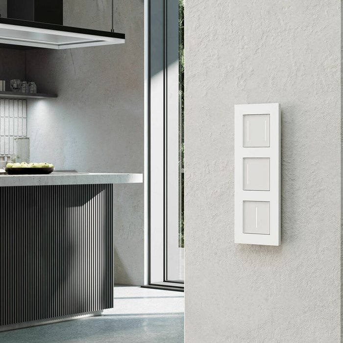 W0032961/ Рамка на 3 поста Slab (белый матовый) W0032961 Slab белый матовый - купить Розетки по цене 1400.0 W0032961/ Рамка на 3 поста Slab (белый матовый) W0032961 Slab белый матовый - купить Розетки по цене 1400.0