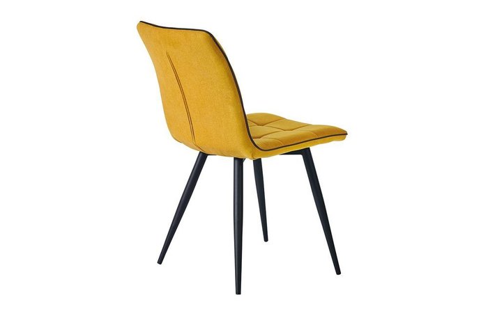 Стул Веста с обивкой желтого цвета - лучшие Обеденные стулья в INMYROOM