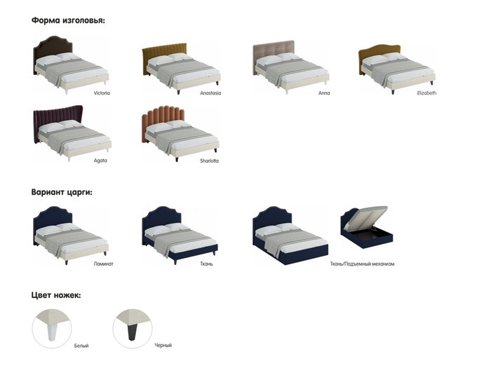 Кровать Queen Anastasia 160х200  - лучшие Кровати для спальни в INMYROOM