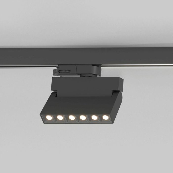 Трековый светодиодный светильник для трехфазного шинопровода Garda черного цвета - купить Трековые светильники по цене 2120.0