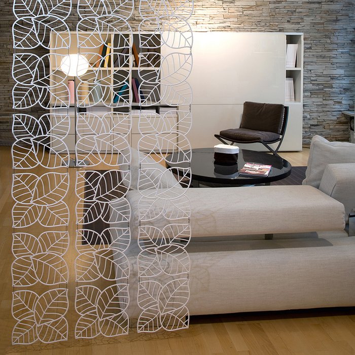 Набор из четырех декоративных элементов Leaf прозрачный - купить Декор стен по цене 1350.0