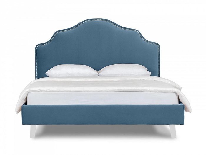 Кровать Queen Victoria L 160х200 синего цвета