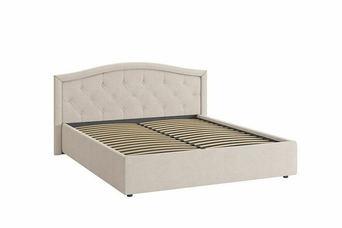 Кровать Верона 160х200 кремового цвета без подъемного механизма - купить Кровати для спальни по цене 31980.0