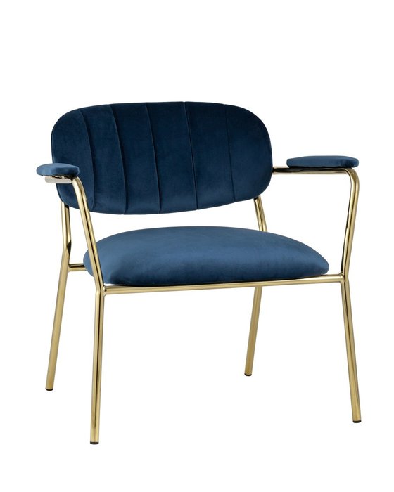 Кресло Кэрол синего цвета