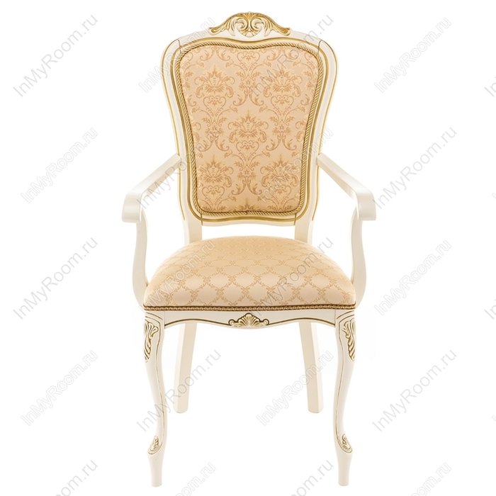 Обеденный стул Руджеро с бежевой обивкой - купить Обеденные стулья по цене 14390.0