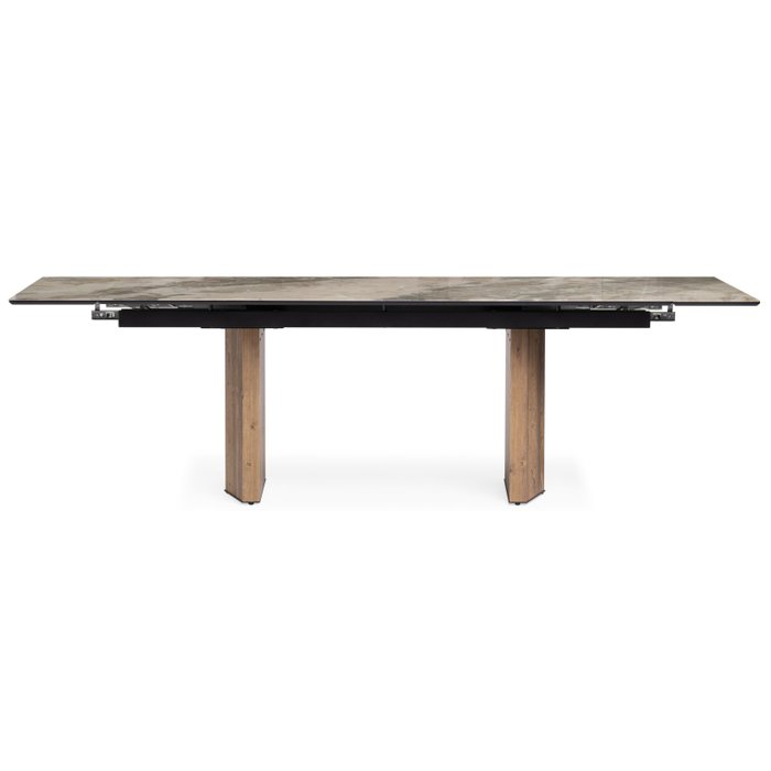Раскладной обеденный стол Монерон коричневого цвета - лучшие Обеденные столы в INMYROOM